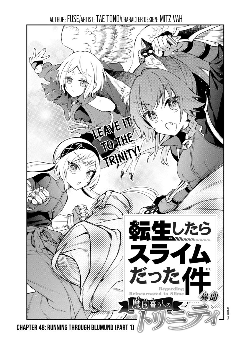 Tensei Shitara Slime Datta Ken Ibun Makuni Kurashi No Trinity Chapter 48 Page 1