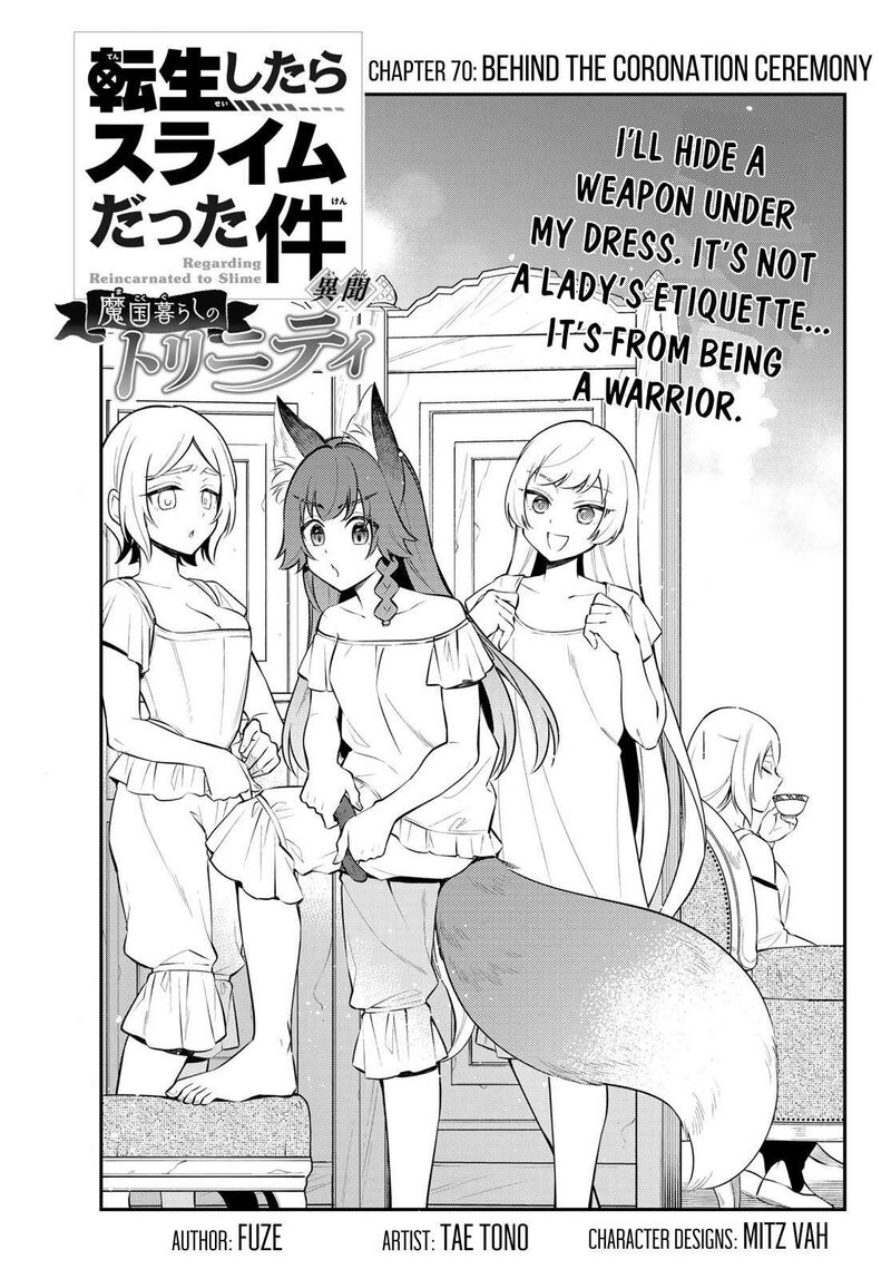 Tensei Shitara Slime Datta Ken Ibun Makuni Kurashi No Trinity Chapter 70 Page 1