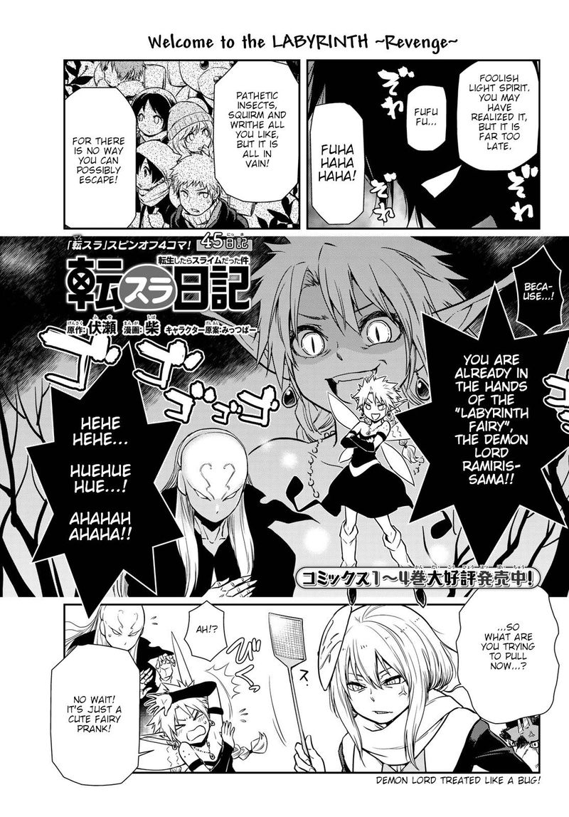 Tensura Nikki Tensei Shitara Slime Datta Ken Chapter 45 Page 1