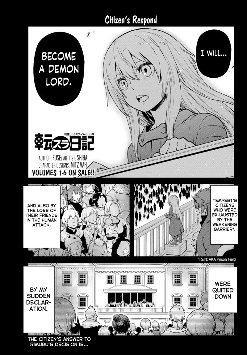 Tensura Nikki Tensei Shitara Slime Datta Ken Chapter 58 Page 1