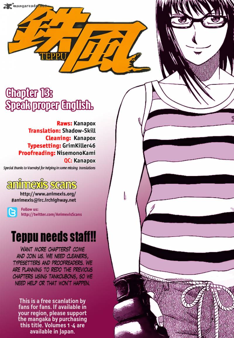 Teppu Chapter 13 Page 1