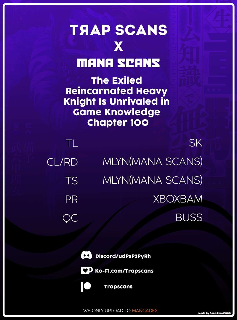 The Exiled Reincarnated Heavy Knight Is Unrivaled In Game Knowledge Chapter 100 Page 1