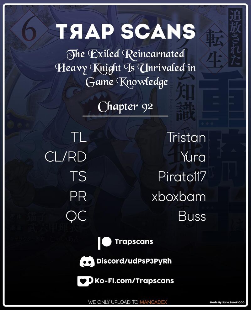The Exiled Reincarnated Heavy Knight Is Unrivaled In Game Knowledge Chapter 92 Page 1