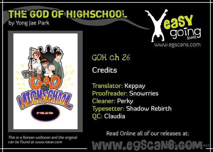 The God Of High School Chapter 26 Page 1