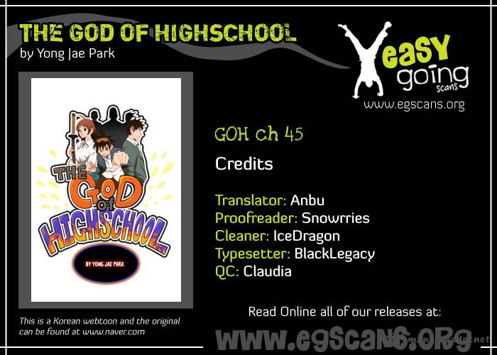 The God Of High School Chapter 45 Page 1