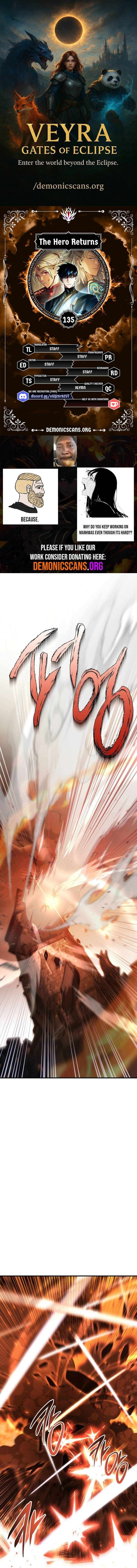 The Hero Returns Chapter 135 Page 1