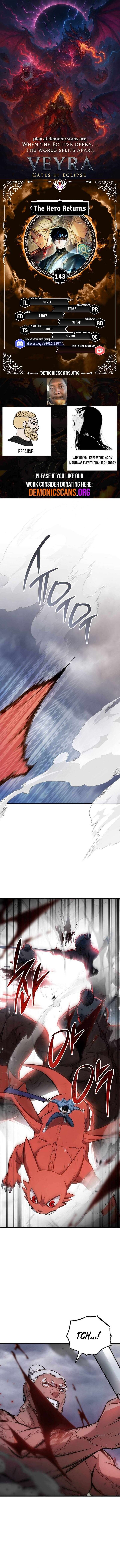 The Hero Returns Chapter 143 Page 1