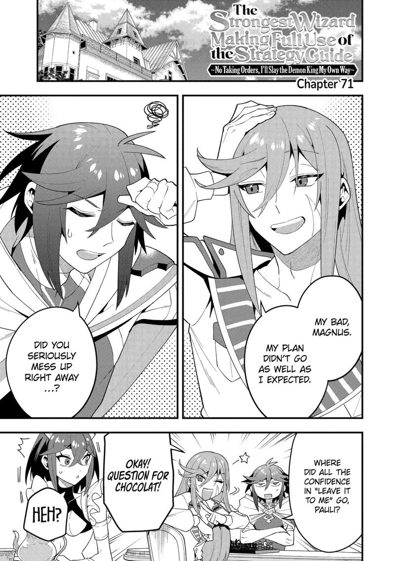 The Strongest Sorcerer Who Makes Full Use Of The Strategy Guide Chapter 71 Page 1