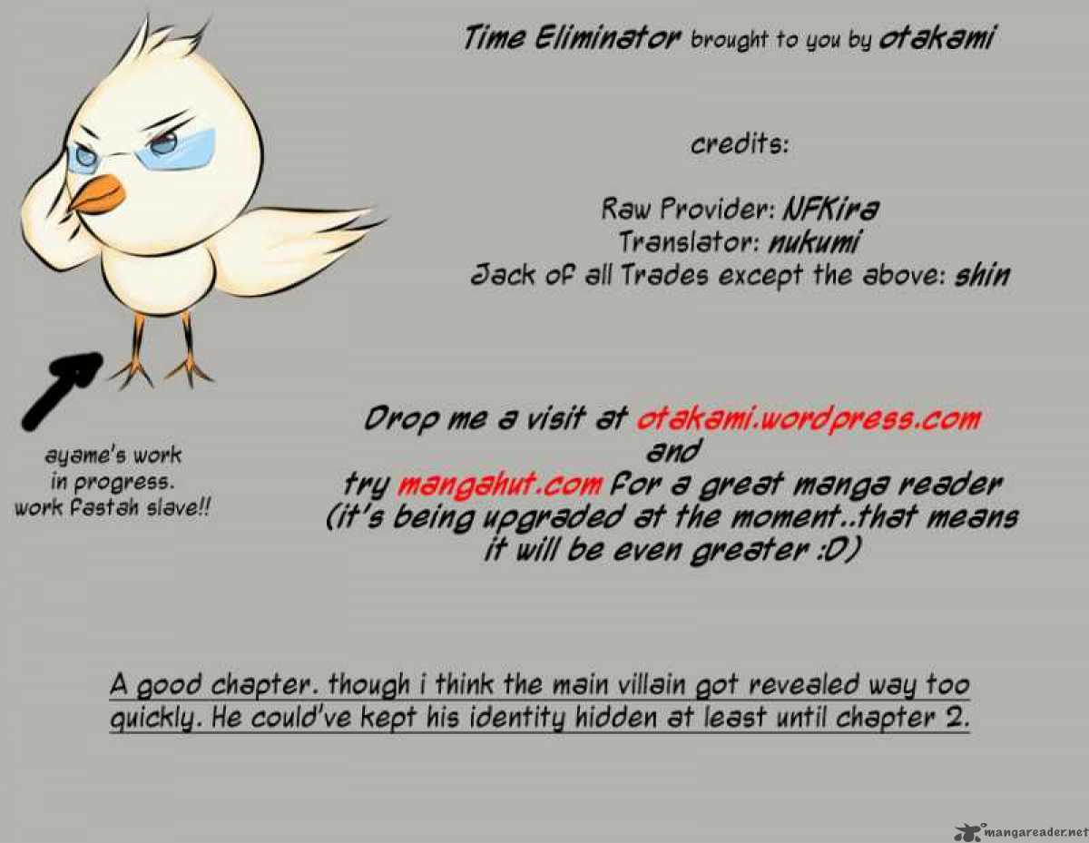 Time Eliminator Chapter 1 Page 1
