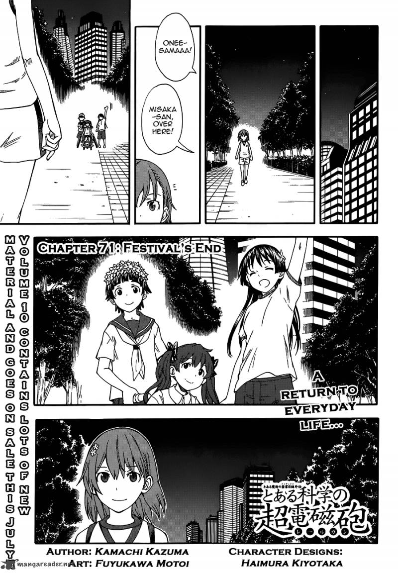 To Aru Kagaku No Choudenjibou Chapter 71 Page 1