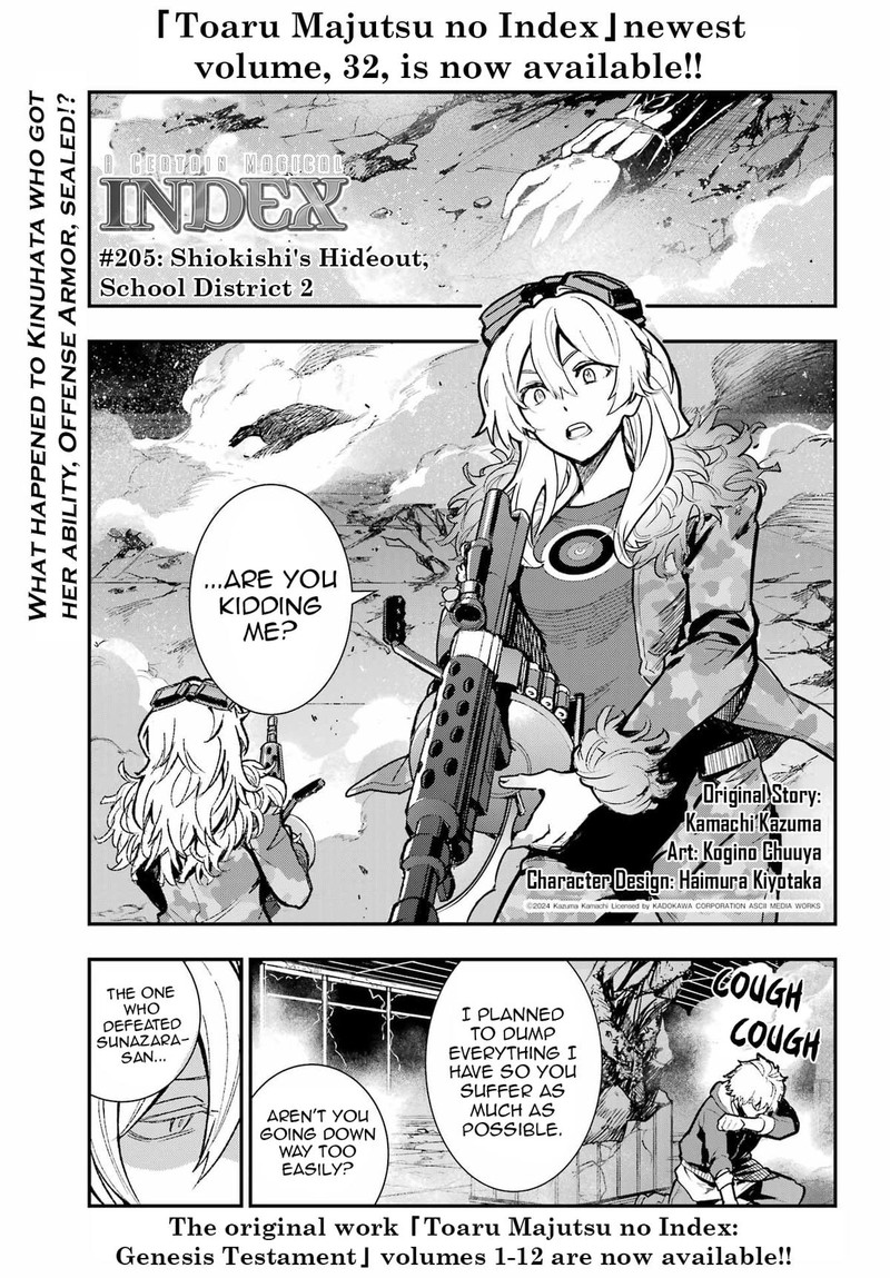 To Aru Majutsu No Index Chapter 205 Page 1