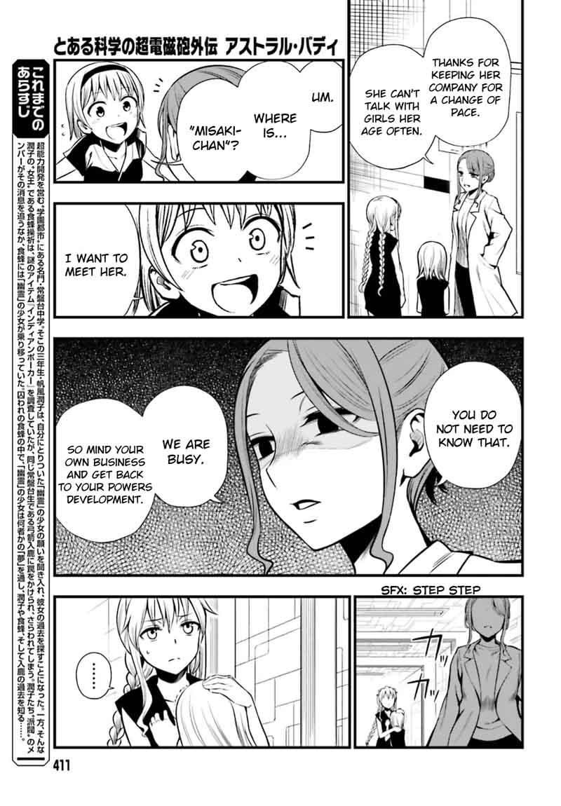 Toaru Kagaku No Railgun Gaiden Astral Body Chapter 11 Page 3