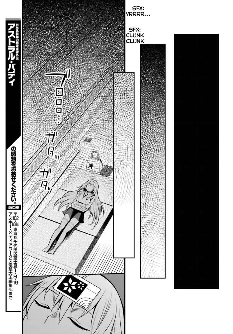 Toaru Kagaku No Railgun Gaiden Astral Body Chapter 7 Page 22