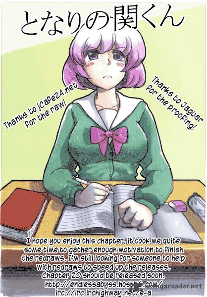 Tonari No Seki Kun Chapter 19 Page 1