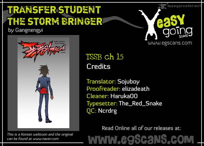 Transfer Student Storm Bringer Chapter 15 Page 1