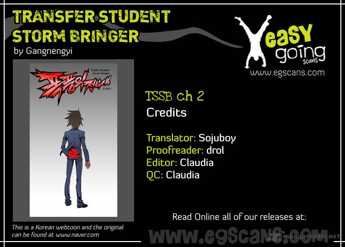 Transfer Student Storm Bringer Chapter 2 Page 1