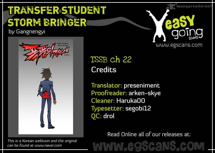 Transfer Student Storm Bringer Chapter 22 Page 1