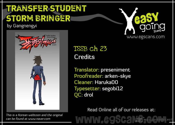 Transfer Student Storm Bringer Chapter 23 Page 1
