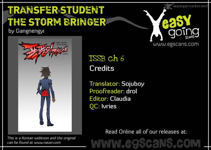 Transfer Student Storm Bringer Chapter 6 Page 1