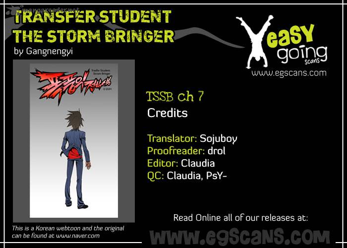 Transfer Student Storm Bringer Chapter 7 Page 1