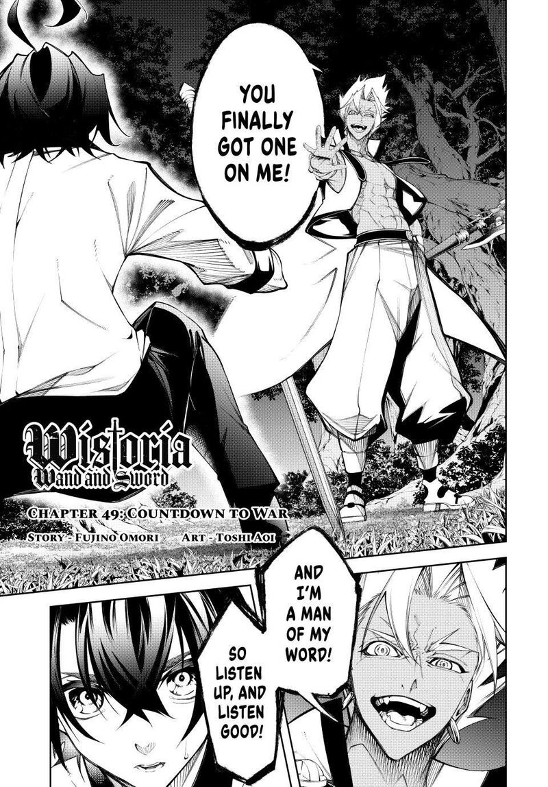 Tsue To Tsurugi No Wistoria Chapter 49 Page 1