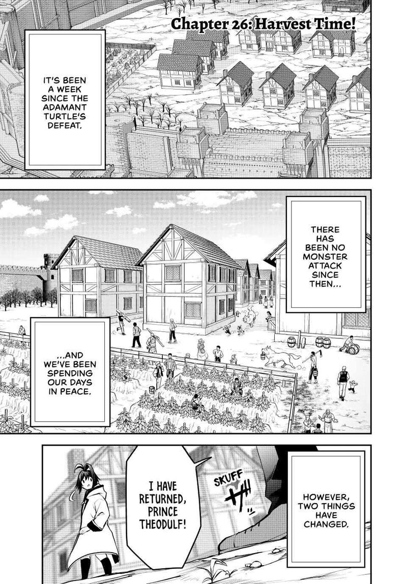 Tsuihou Sareta Tensei Ouji Auto Craft Skill De Ryouchi O Bakusoku De Kaitakushi Saikyou No Mura O Tsukutte Shimau Saikyou Crafting Skill De Hajimeru Rakuraku Ryouchi Kaitaku Slow Life Chapter 26 Page 1