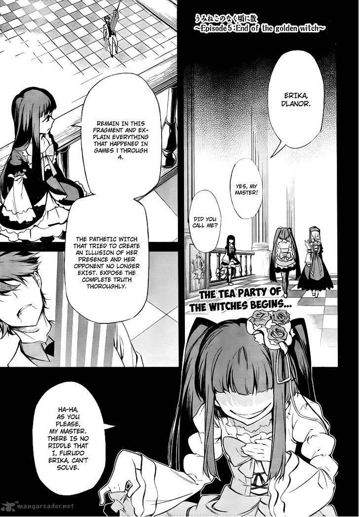 Umineko No Naku Koro Ni Chiru Episode 5 End Of The Golden Witch Chapter 25 Page 1