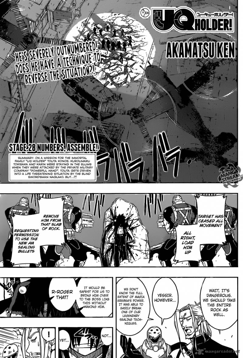 Uq Holder Chapter 28 Page 1