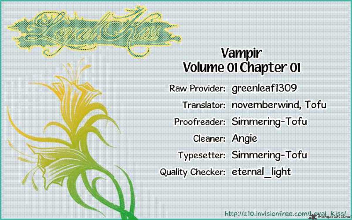 Vampir Chapter 1 Page 1