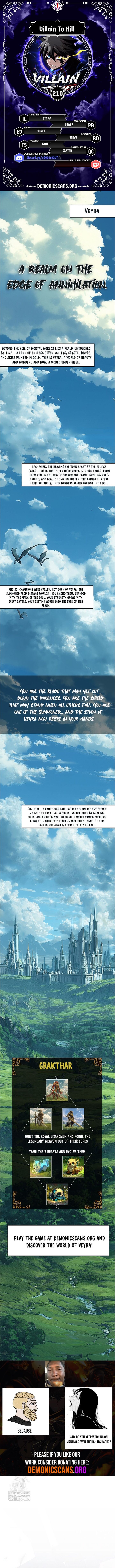 Villain To Kill Chapter 210 Page 1