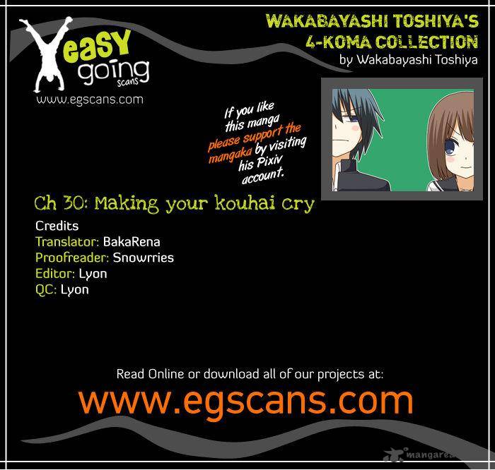 Wakabayashi Toshiyas 4 Koma Collection Chapter 30 Page 1