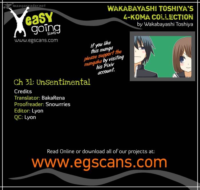 Wakabayashi Toshiyas 4 Koma Collection Chapter 31 Page 1