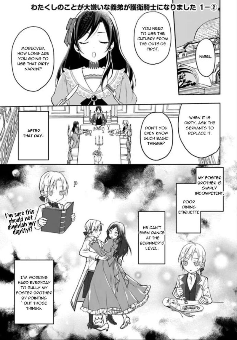 Watakushi No Koto Ga Daikirai Na Gitei Ga Goei Kishi Ni Narimashita Chapter 1b Page 1