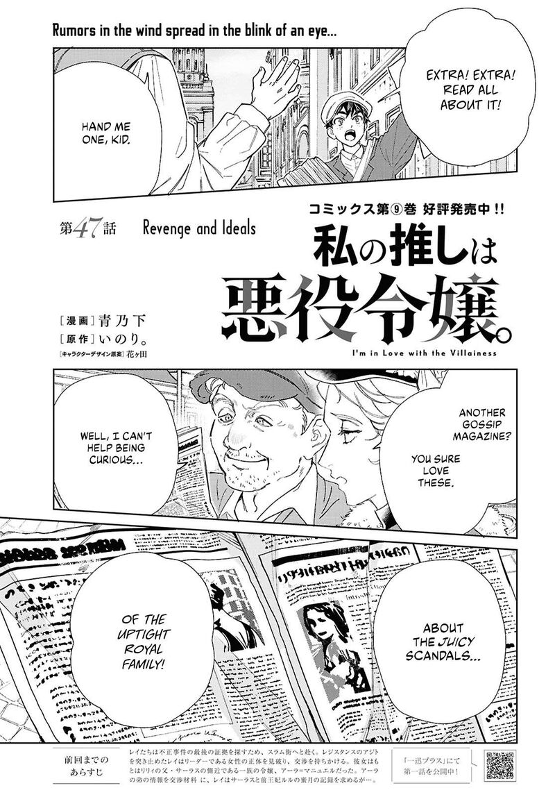 Watashi No Oshi Wa Akuyaku Reijou Chapter 47 Page 2