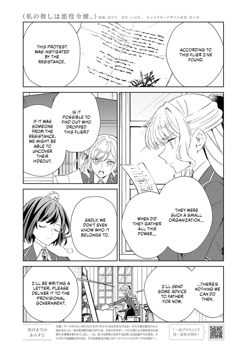 Watashi No Oshi Wa Akuyaku Reijou Chapter 54 Page 1