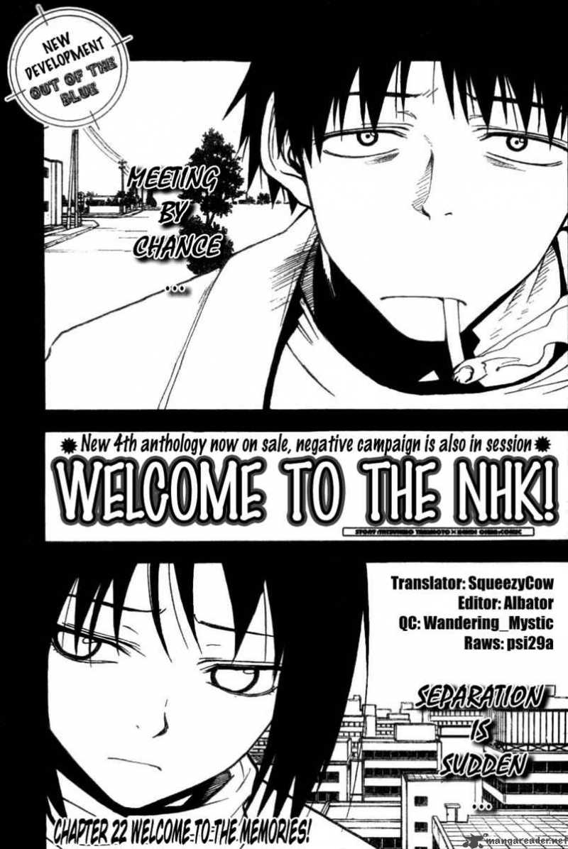 Welcome To The Nhk Chapter 22 Page 1