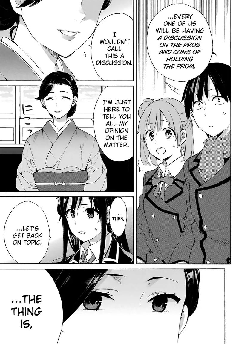 Yahari Ore No Seishun Rabukome Wa Machigatte Iru Mougenroku Chapter 72 Page 9