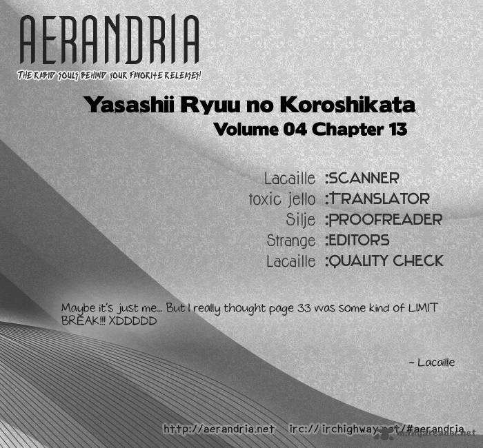 YasashII Ryuu No Koroshikata Chapter 13 Page 2