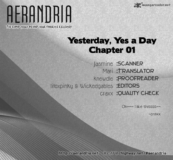 Yesterday Yes A Day Chapter 1 Page 3