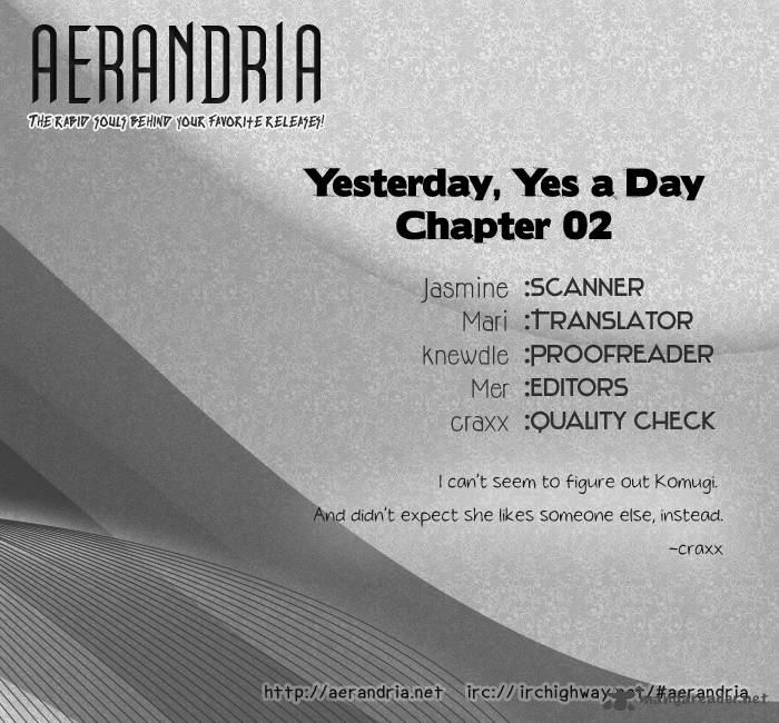 Yesterday Yes A Day Chapter 2 Page 3