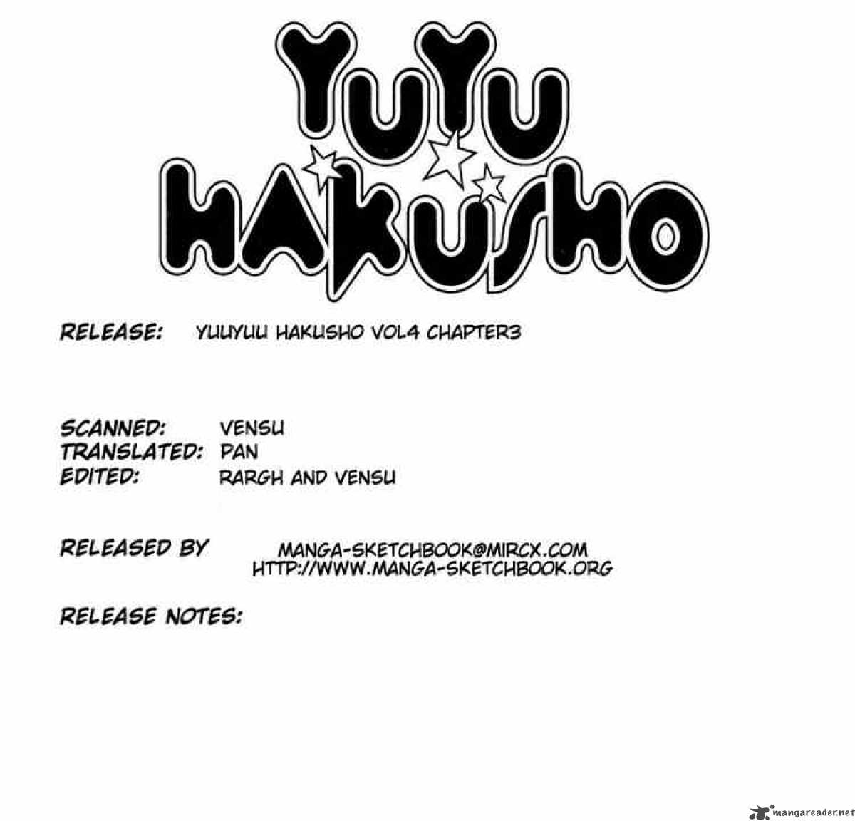 Yu Yu Hakusho Chapter 29 Page 1