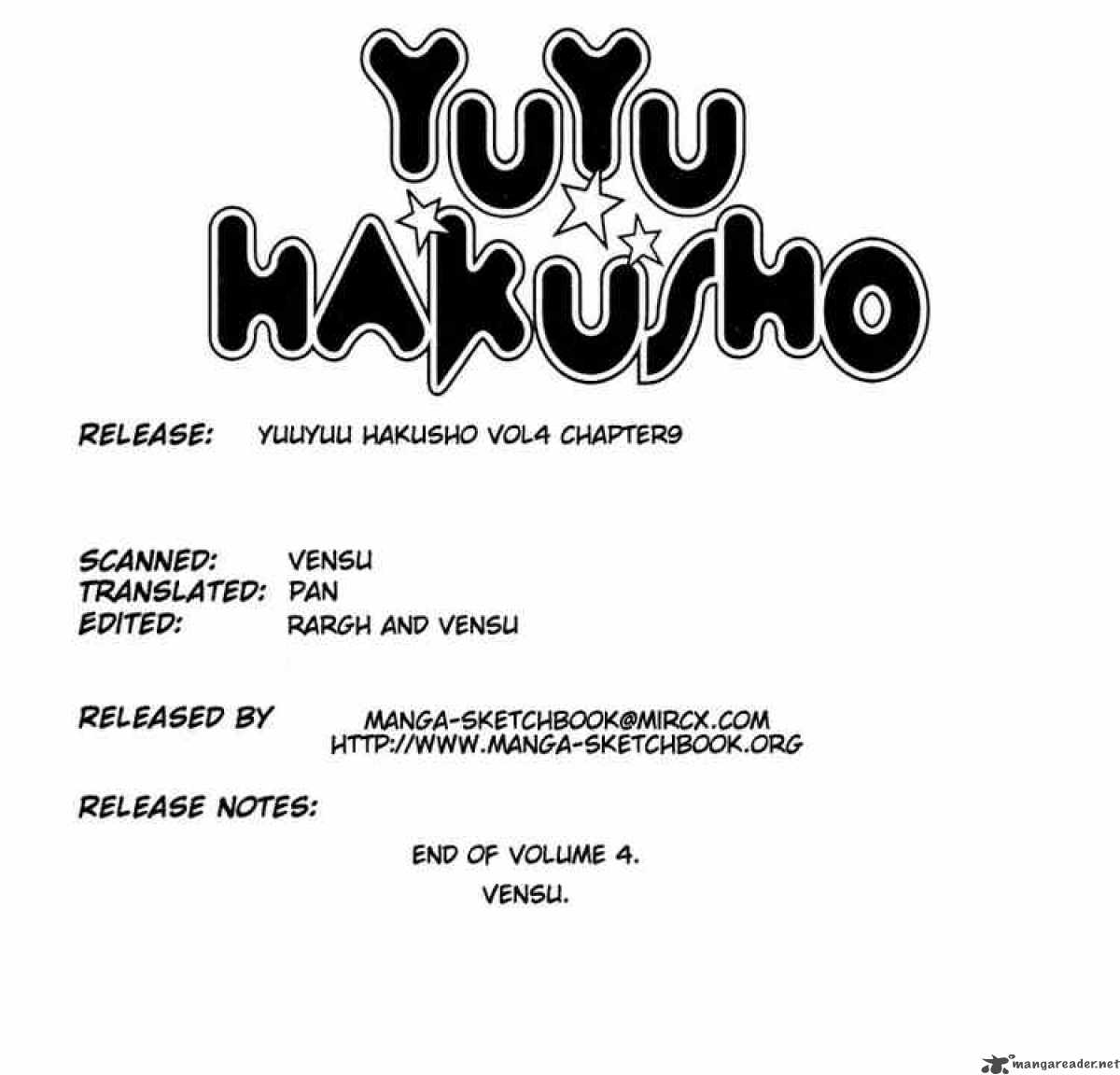 Yu Yu Hakusho Chapter 35 Page 1