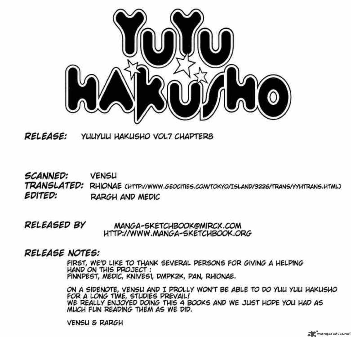 Yu Yu Hakusho Chapter 63 Page 20