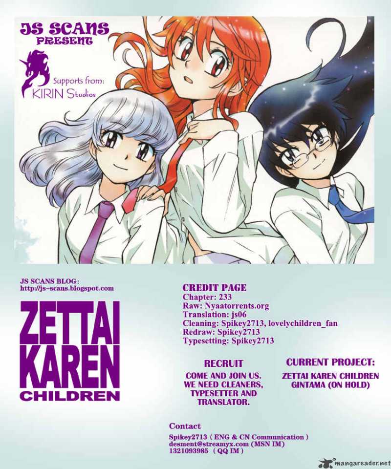 Zettai Karen Children Chapter 233 Page 20