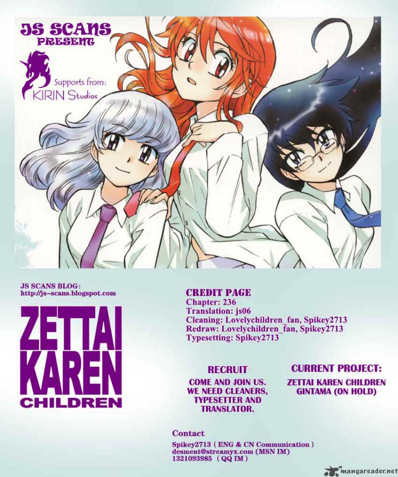 Zettai Karen Children Chapter 236 Page 20