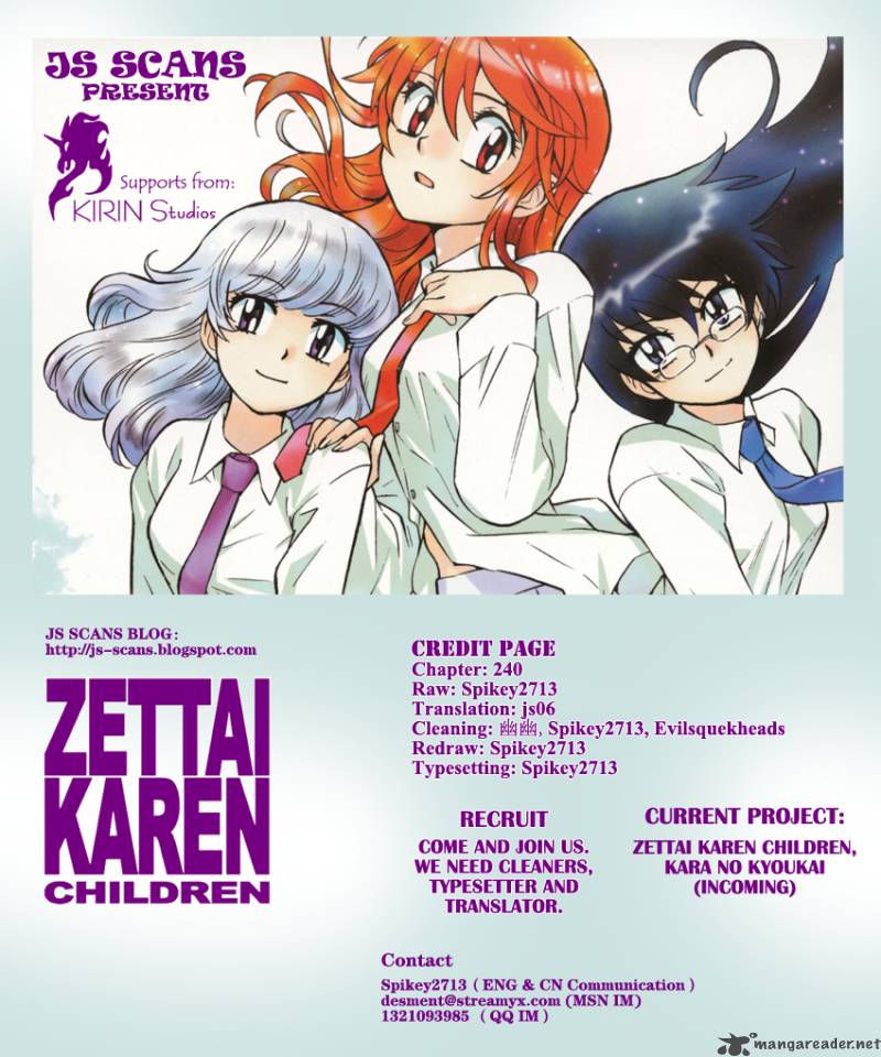 Zettai Karen Children Chapter 240 Page 21