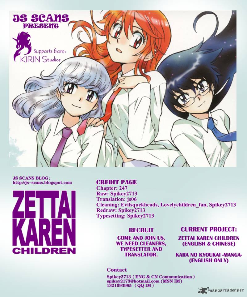 Zettai Karen Children Chapter 247 Page 22