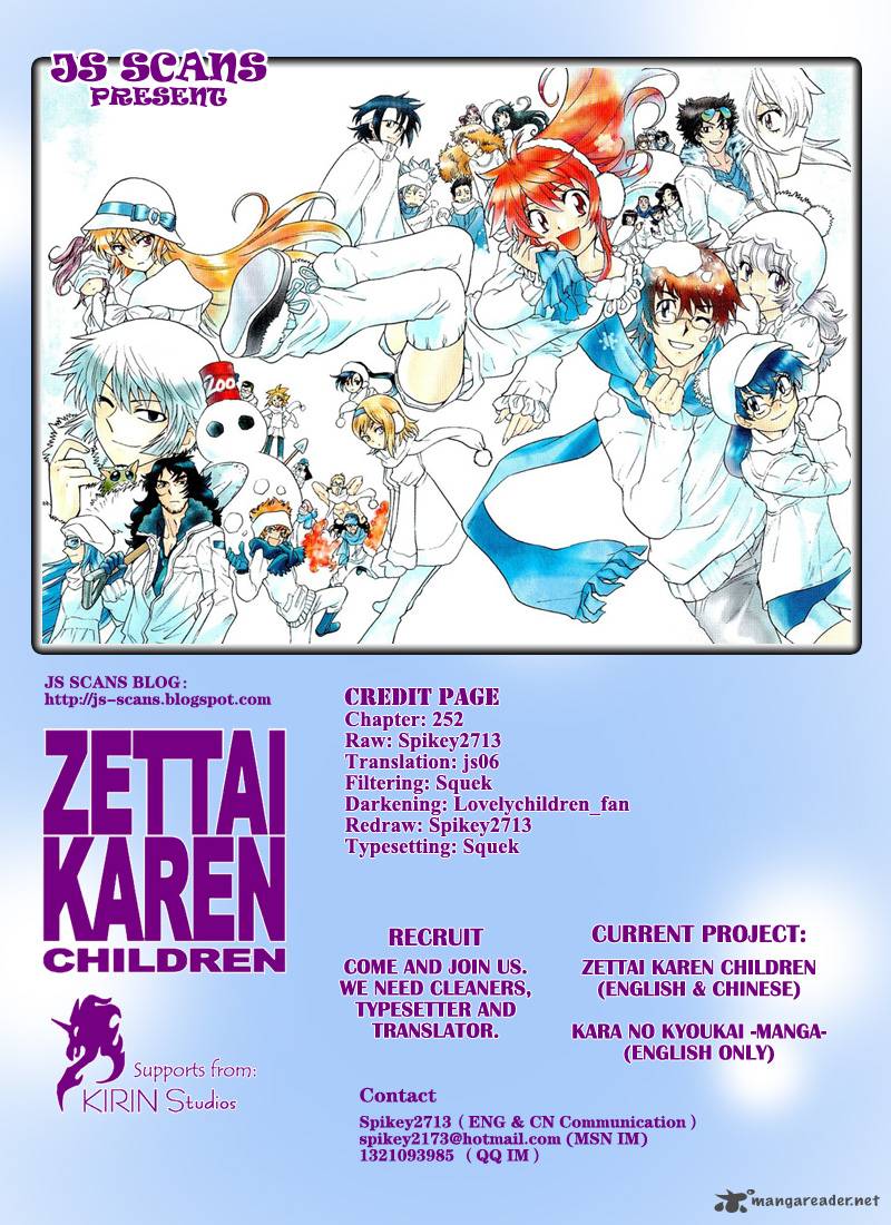 Zettai Karen Children Chapter 252 Page 19