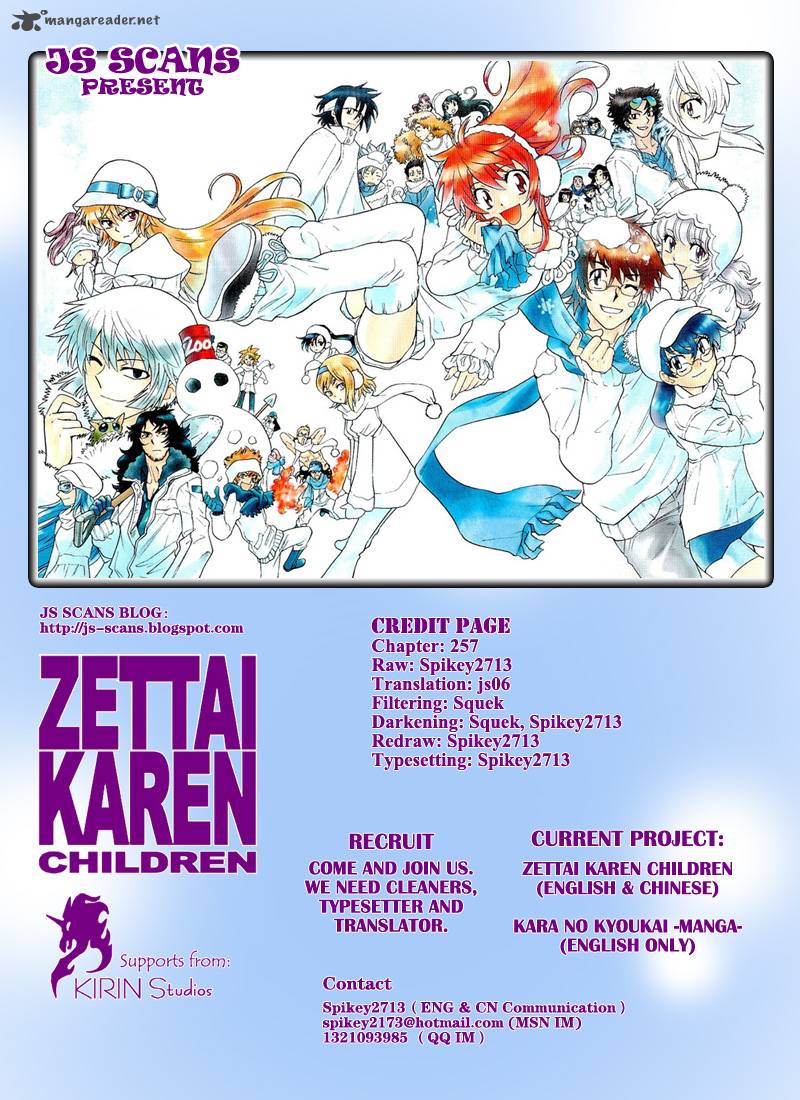 Zettai Karen Children Chapter 257 Page 19