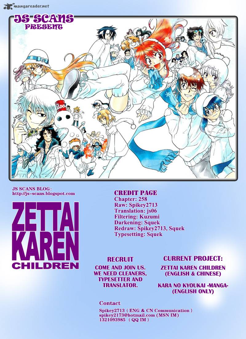 Zettai Karen Children Chapter 258 Page 20